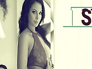 Perfect big tits brunette Shelly Lee model passion posed in hot lingerie