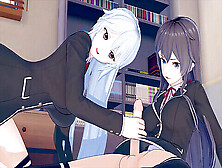 Futa Oregairu Beauties Yukinoshita Yukino And Kawasaki Saki In 3D Hentai Action