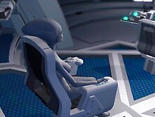 Sexy sci-fi female alien plays with a black girl in the space station by 3dxpassion | Faphouse