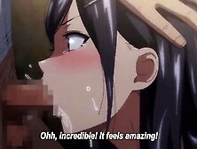 He attacks a girl from his company, making her give him a blowjob and then cumming inside her.