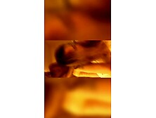 This golden-haired suburban floozy has shaking climax