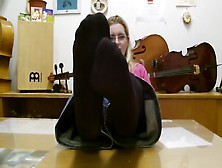 Mrs Teacher And Her Nylonfeet 6