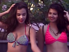 Shree Radhe, Martina&Others Super Hot Boobs & Ass Exposing Bikini Party.