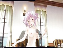 3D Hentai Neptunia Saddled Your Cock On The Chair