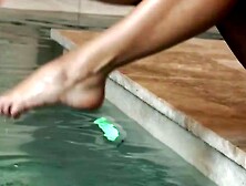 DESPERATE HOUSEWIFE NEXT DOOR GOES WILD FOR DIRTY Poolside FCKFEST WITH CHISELED LOVER!