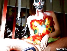 Shaye Rivers Halloween Clown Masturbation