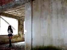 Chinese Girl outdoor exhibitionism BDSM Training 96