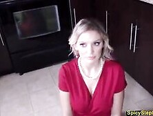 Pervert Blonde Stepmother Needs A Cock In Her Mouth