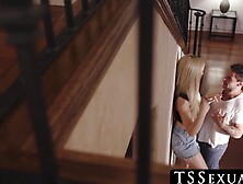 Tssexual. Com - Daisy Taylor's Deep Blowjob Followed By An Ass Stretching Fuck