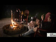 Submissive Cum Smore Service By The Fire