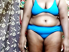 Tamil stepsister shows off her new hooter-sling and panties to all her fans