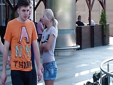 Sexual non-professional girlfriend vid with blond drilled in throne room