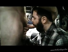 Bearded Guy Gets Facefucked And Swallows Cum