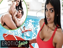 Deviante - Enormous Melons Lifeguard Sheila Ortega Saves A Enormous Schlong So Her Wet Cunt Can Get Cream Pie