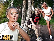 Mommy4K.  Russian Cougar Malusha Found A Dude With Huge Cock In The Park And Fucked Him In 5 Minutes