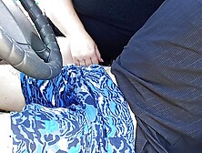 Jerking Off A Dick In A Car In The Parking Lot