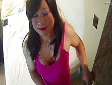 Asia In Hot Pinkish Sundress Two