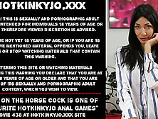 Ride on the horse cock is one of most favourite Hotkinkyjo anal games
