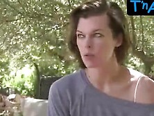 Milla Jovovich Breasts,   Bush Scene  In The Making Of The Pirelli 2012 Calendar