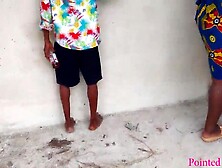 2 large swit dick pamper large butt wife to erotic sex in her backyard