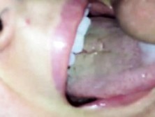 Slow Motion Closeup Cumming In Her Mouth