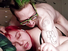 Big titty goth girl,  broken slut,  creampie