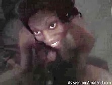 Monster Cock For Ebony Slut To Suck