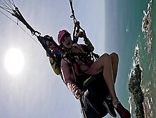 Wet And Messy Extreme Squirting While Paragliding Two In Costa Rica