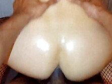 Big Black Cock Stretches Oiled Milf Ass - Balls Deep - Hot Cumshot On Gaping Ass - Part 3