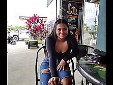 Too risky,  do you really want me to fuck you here in public? Sex on the street caught