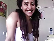 Latin Brunette With Big Tits Likes To Suck Dick And Swallow Fresh Cum,  In The End