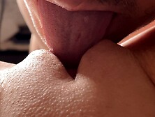 CUNT EATING CLOSE UP! My bf makes me cums with his fast tongue.  4K,  SELF PERSPECTIVE