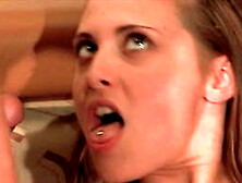 Male+Male+Female 3some Slim honey likes anal sex