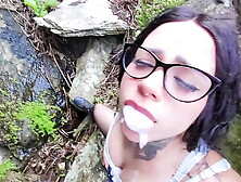 Lost kitten getting milk from stranger's mouth