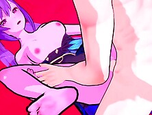 Keqing invites you to a hotel to get down and dirty with her big tits and kinky skills