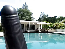 Ebony Babe Fucked In Pool