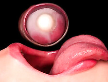 Close Up: Horny Condom Blowjob! She Removed the Condom and got Cum in Mouth T...