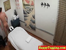 Bigtitted Asian Masseuse Jerking And Sucking