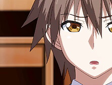 Babe in school uniform rides her friend in the college hallways