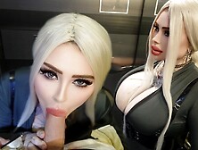 Hard Poked Stranger In The Mouth In The Elevator, Public Sex With A Housemate