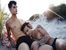 Cocky Boys - Shameless Levi Karter Gets Fucked On The Beach