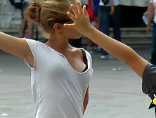 Young Girl Wearing A Push Up Bra