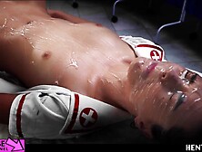 Slutty Nurse Enjoys Alien Sex And Bukkake