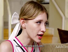 Virgin Cheerleader Melody Marks Craves To Defy Social Norms & Bang The Nerd With A Golden Heart