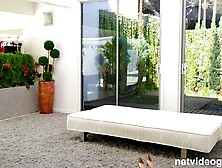 2 beauties with fantastic bodies having their 1st three-some experience!