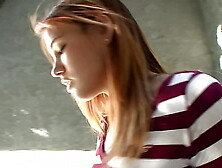Redheaded Coed Gets Screwed By Her Mature Neighbor