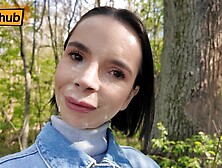 Slutty Forest POINT OF VIEW Oral sex ended with a Enormous Cums on
