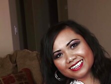 Chubby German slut getting a double cumshot on her small boobs