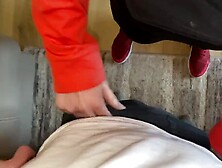 Interrupting her cleaning for a quick screwed