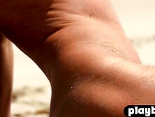 Hot Milf Shows Off Her Sexy Body On The Beach - POV